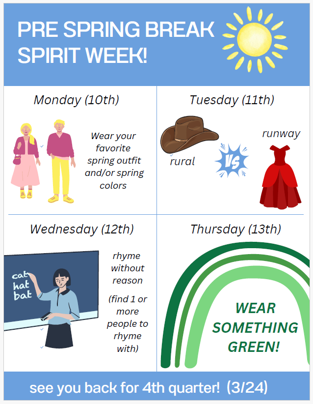  Spirit week